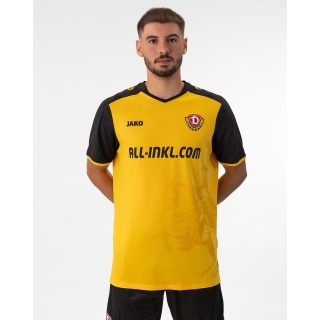 JAKO Tshirt Trikot Dynamo Dresden Heim (100% Polyester) gelb Herren